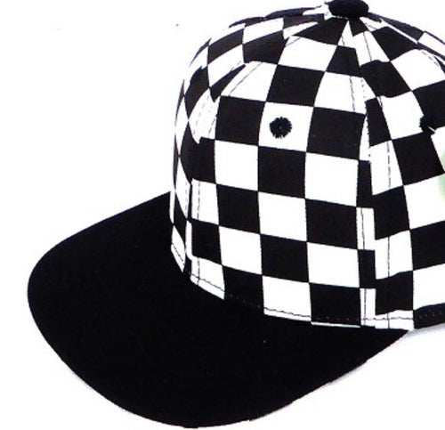 Infant/Toddler Plain Checkered/Black Bill Hat