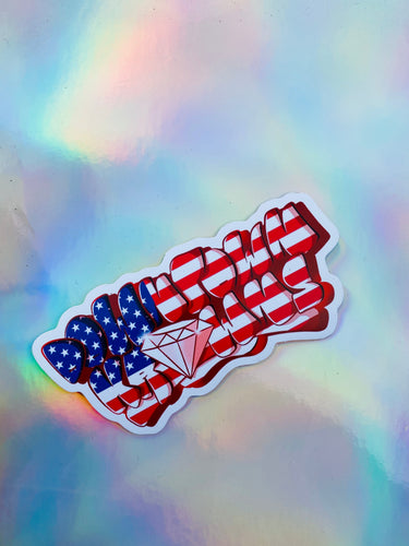 DK Large 4” Patriotic Magnet