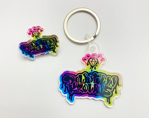 DK Neon Tie Dye Pin or Keychains