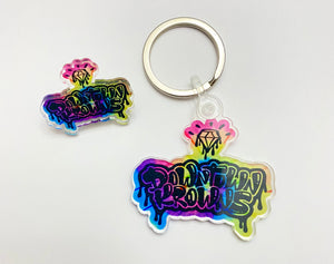 DK Neon Tie Dye Pin or Keychains
