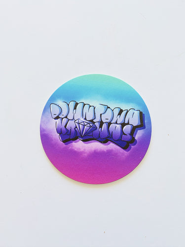 DK Large Round Graffiti 3” Sticker
