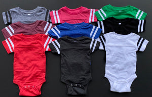 Infant Onesie Jersey Style Sleeve (You Choose Design)