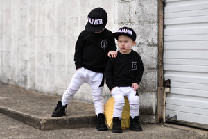 Kids Varsity Letter Crew Pullover (Various Colors)