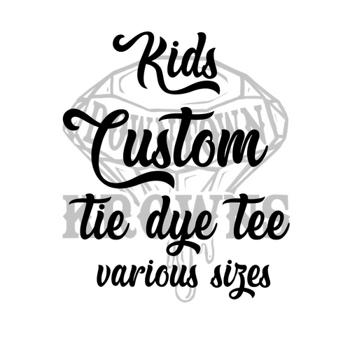 Kids Custom Tie Dye Tee